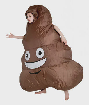 Grappig Opblaasbaar Poep Kostuum - Unieke Feest & Festival Outfit