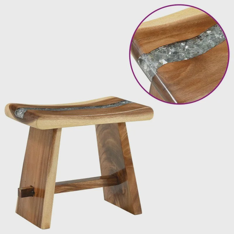 Douchekruk Massief Suar Hout - Natuurlijk Design 50 x 30 x 44 cm