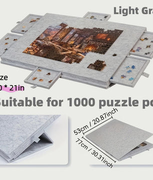 Puzzelbord met 6 Lades - Draagbare Non-Slip Organizer voor 1000 Stukjes