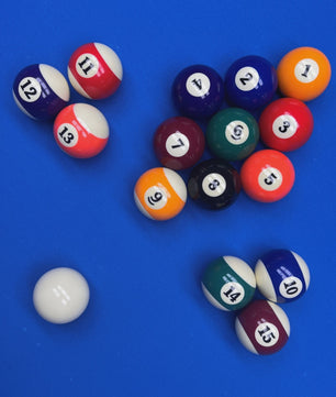 Professionele Billiart Ballen Set - 16 Stuks, 57mm Standaard Maat voor Pooltafel Spelletjes