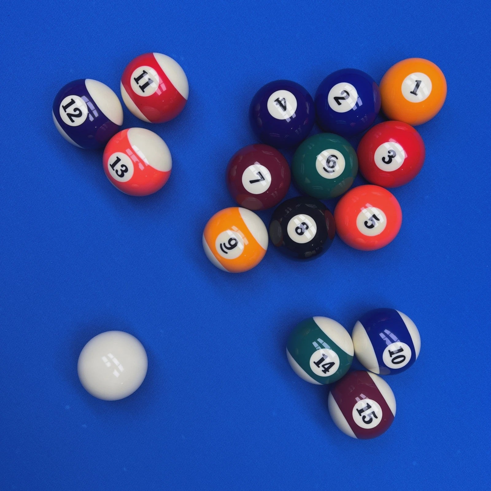 Professionele Billiart Ballen Set - 16 Stuks, 57mm Standaard Maat voor Pooltafel Spelletjes