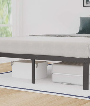 Heavy Duty Stalen Bedframe met Houten Lattenbodem - 3500lbs Draagkracht