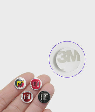 Fiat & Abarth Auto Sleutel Stickers - Emblemen voor Fiat 500, Punto, Panda en meer