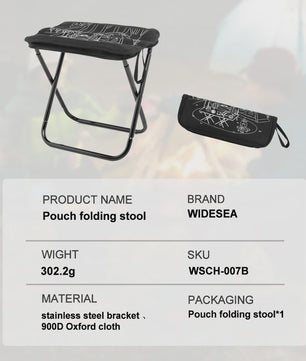 Lichtgewicht Opvouwbare Camping Stoel - 900D Oxford & RVS - 100kg Draagvermogen