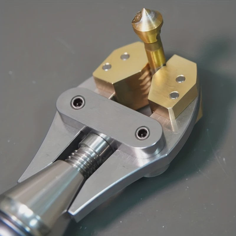 Verstelbare Handklem met Messing Bekken - Precisie Gereedschap voor Draadbewerking en DIY