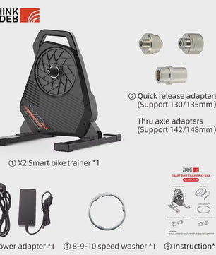 ThinkRider X2Max Smart Bike Trainer met Ingebouwde Powermeter voor MTB & Racefiets