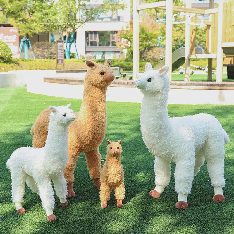 Pluche Alpaca Knuffel - Levensechte Llama Speelgoed in Verschillende Maten (38-140cm)