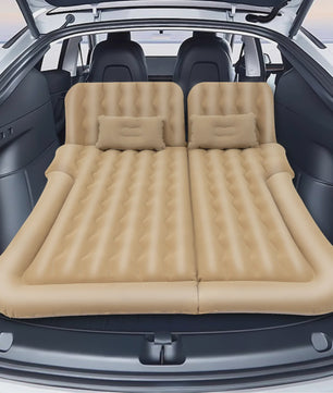 Universeel Opvouwbaar Luchtbed voor Auto Achterbank - Draagbaar Slaapmatras met Pomp & Kussen