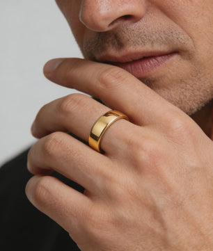 Gouden RVS Trouwring & Verlovingsring - Unisex - Maten 4-15