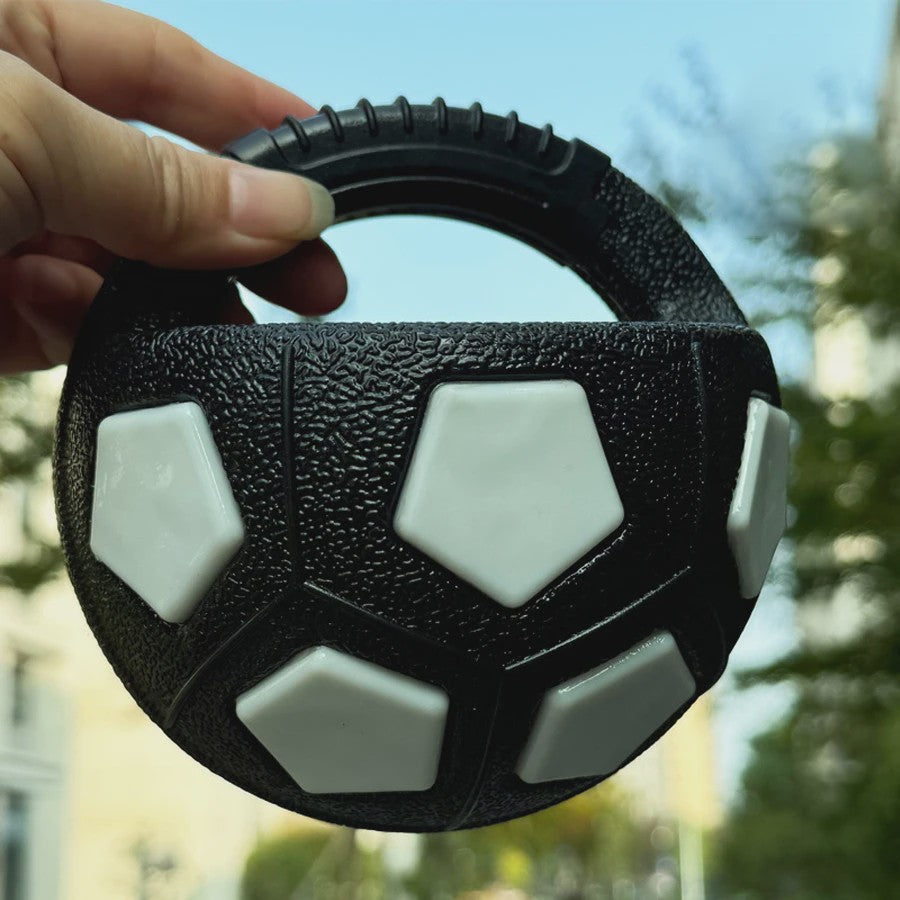 Honden Voetbal Speelgoed met Handvat - Piepend, Drijvend & Duurzaam voor Trekspelletjes