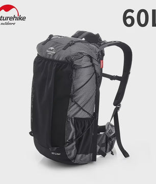 Naturehike Rock Rugzak 60L - Ultralicht, Waterdicht, met Frame & Regenhoes voor Hiking & Outdoor