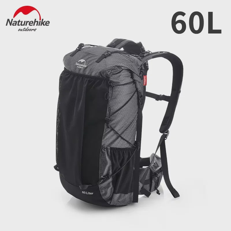 Naturehike Rock Rugzak 60L - Ultralicht, Waterdicht, met Frame & Regenhoes voor Hiking & Outdoor
