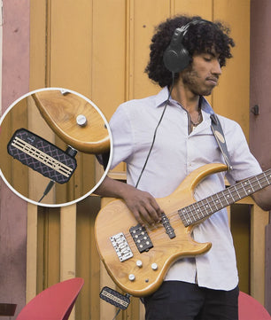 JOYO JA-03 Mini Bass Gitaarversterker - Draagbare Hoofdtelefoon Amp met 6 Geluidseffecten