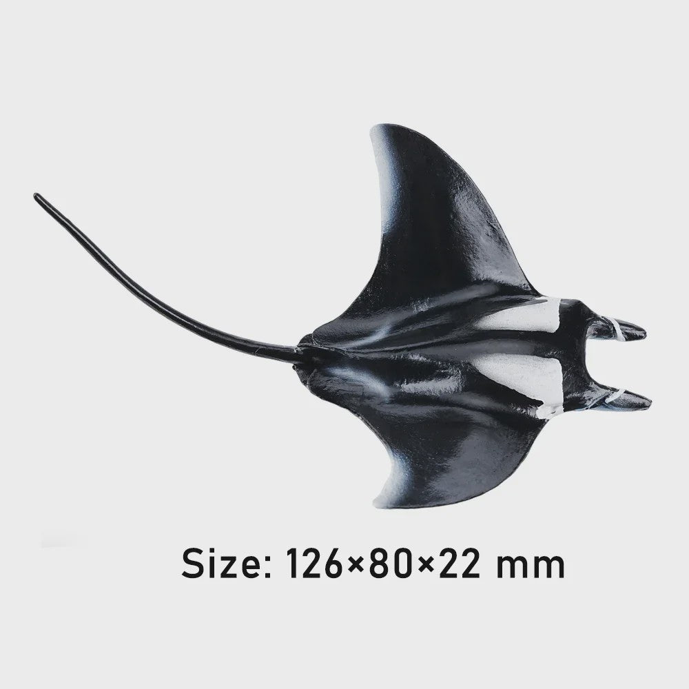 Toymany Manta Ray Speelfiguur - Realistische Oceaan Dieren Model, Cadeau voor Kinderen