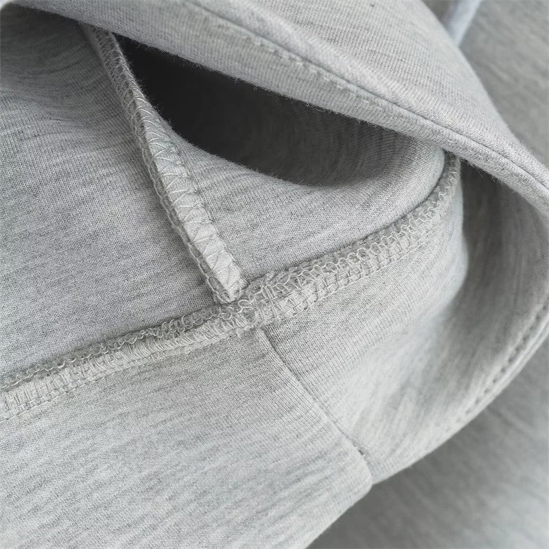 Unisex Oversized Rits Hoodie met Dubbele Zakken - Comfortabele Streetwear