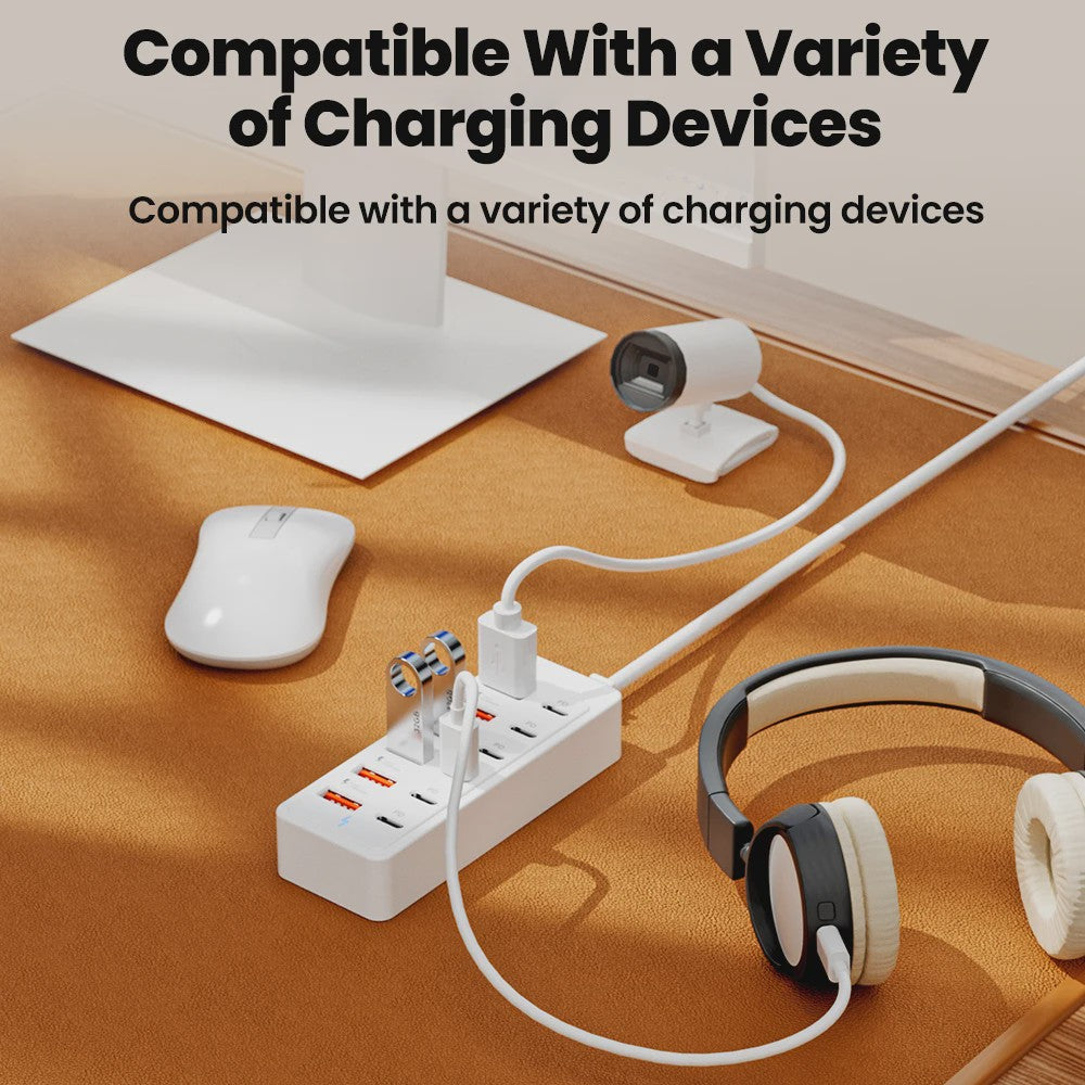 12-in-1 USB Laadstation met 6x USB-C PD en 6x USB-A | Snellader voor Desktop & Wand