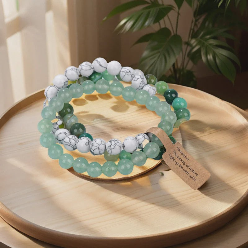 Natuursteen Kristal Kralen Armbanden Set - Amethist & Multi-Layer Combinaties