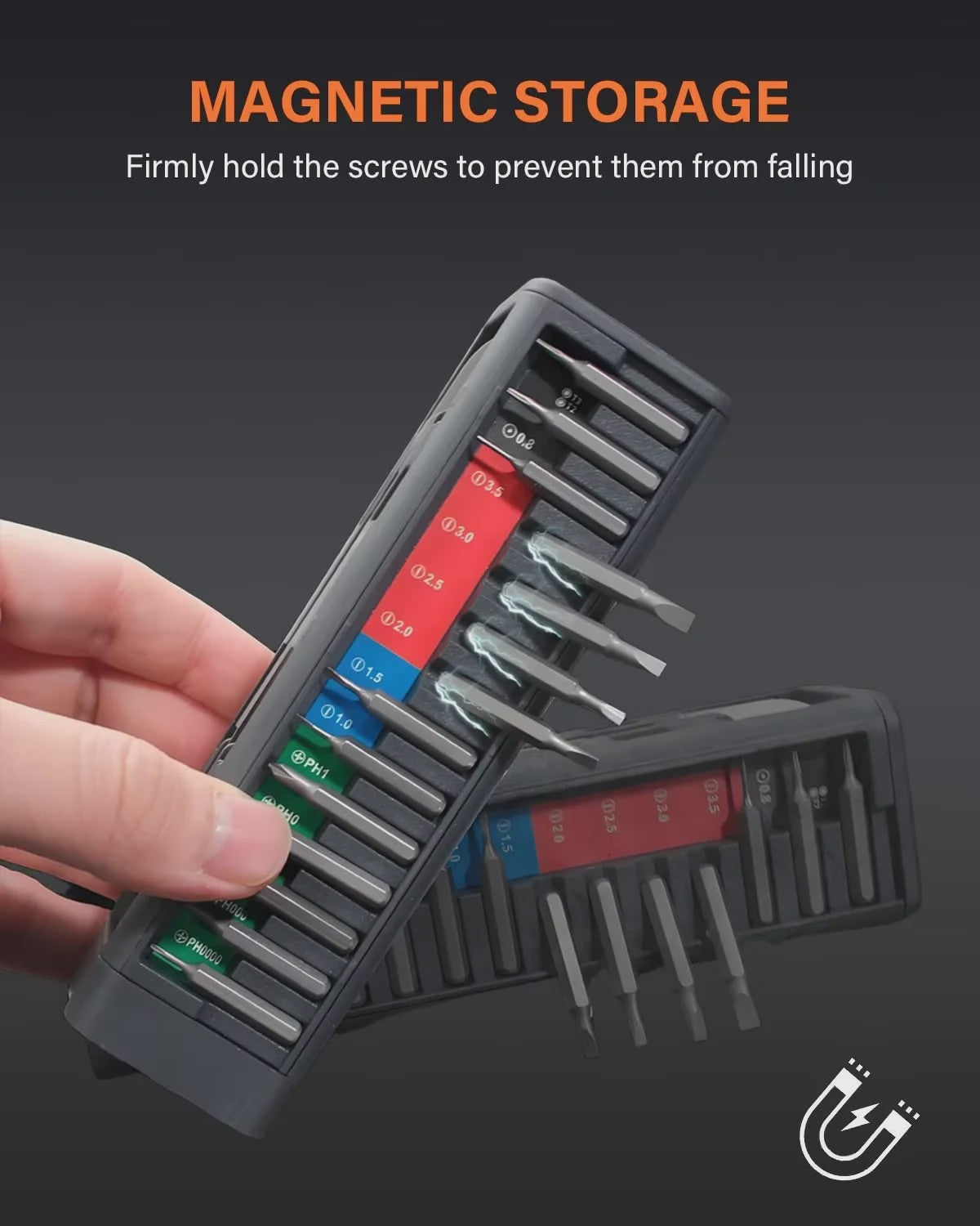 49-delige Precisie Schroevendraaier Set met 46 Magnetische Bits voor Elektronica Reparatie