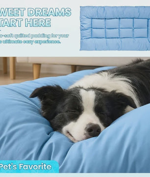 Extra Grote Hond Koelmat - Luxe Pluche Sofa Bed met 8 Compartimenten