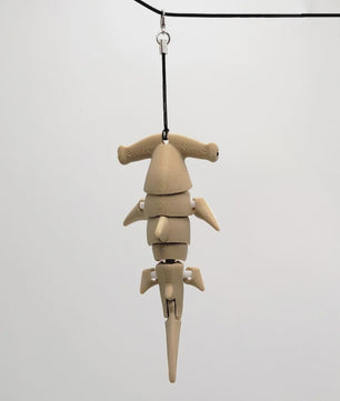 Flexibele Hamerhaai Sleutelhanger - 3D Verstelbare Haai Decoratie
