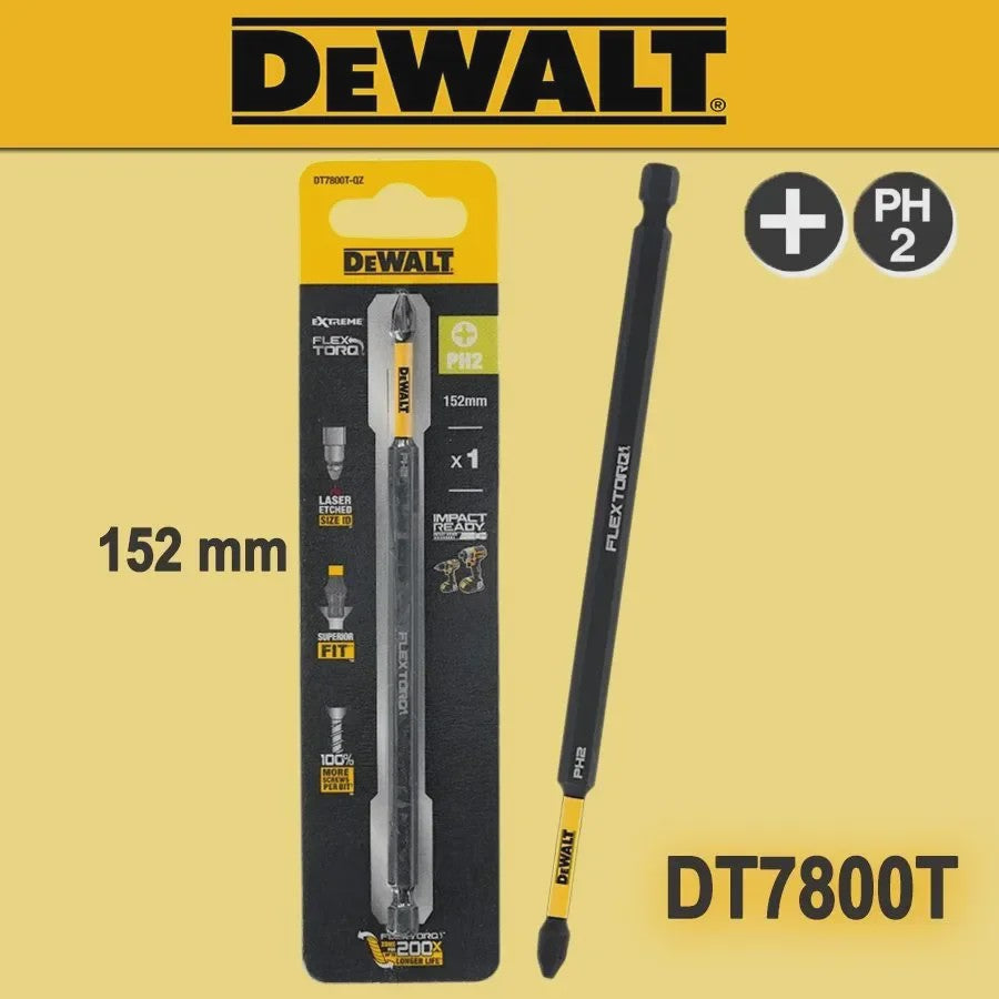 DEWALT PH2 152mm Impact Schroefbit - Hoge Hardheid & Versterkt