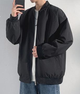 Herfst Bomberjack Heren - Stijlvolle Baseball Kraag Windbreaker Jas