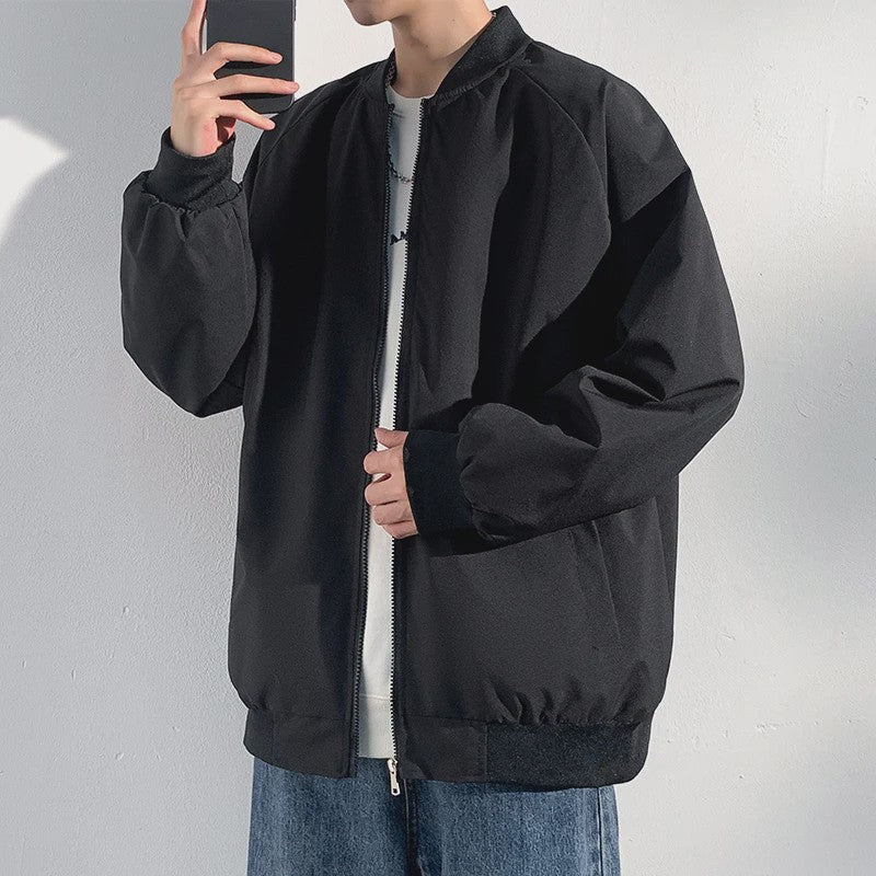 Herfst Bomberjack Heren - Stijlvolle Baseball Kraag Windbreaker Jas