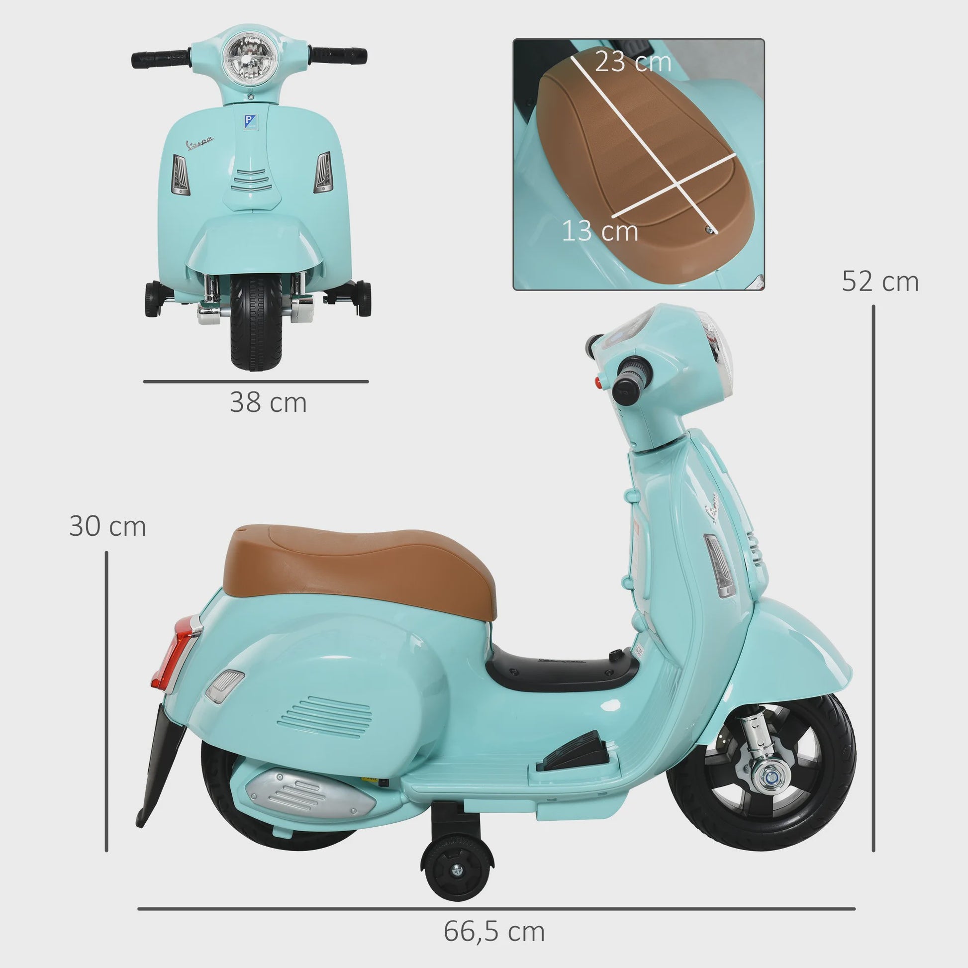 Elektrische Vespa Scooter voor Kinderen (18-36 maanden) - Met Verlichting en Claxon
