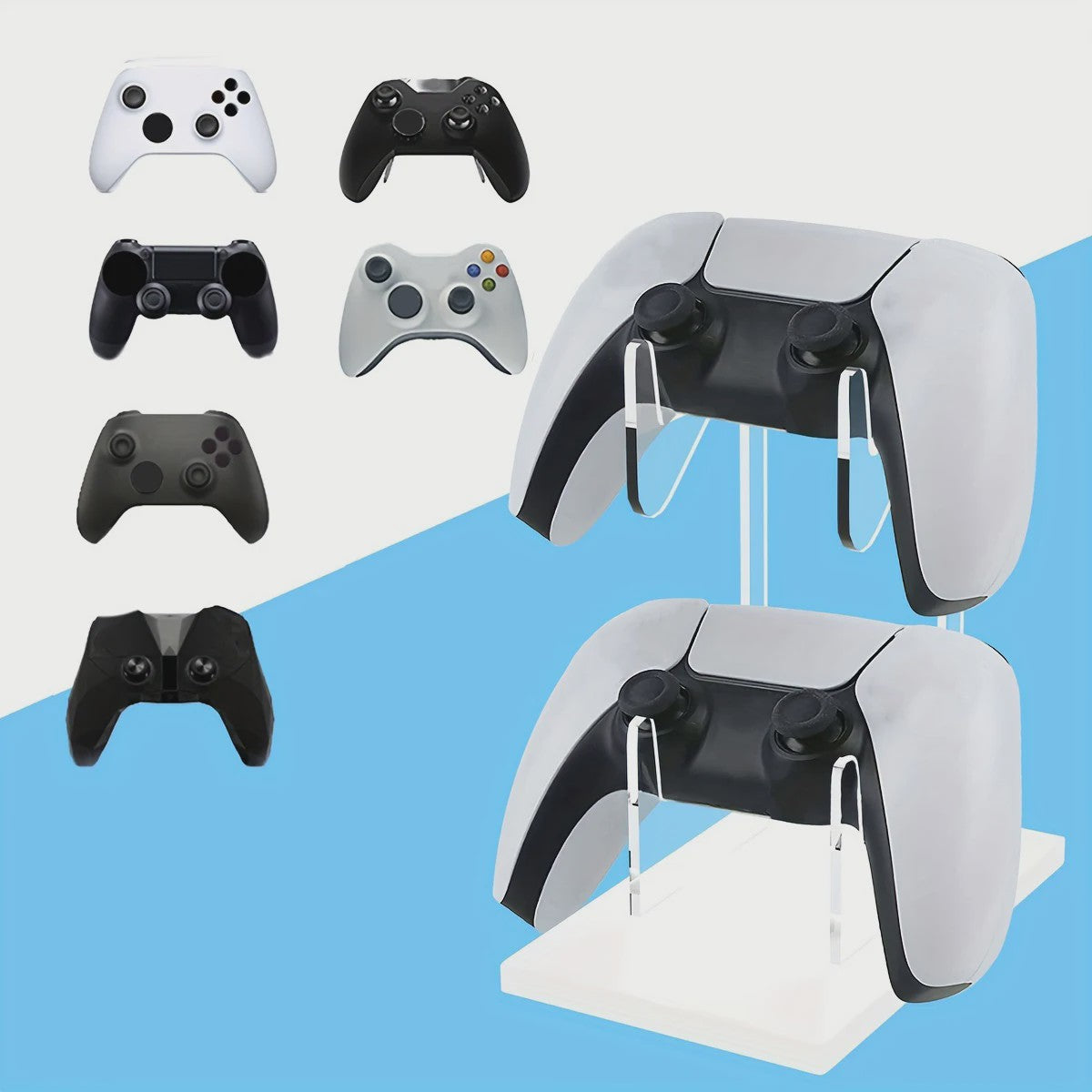 Dubbele Controller Standaard Universeel - Stijlvolle Opberger voor Gamepads