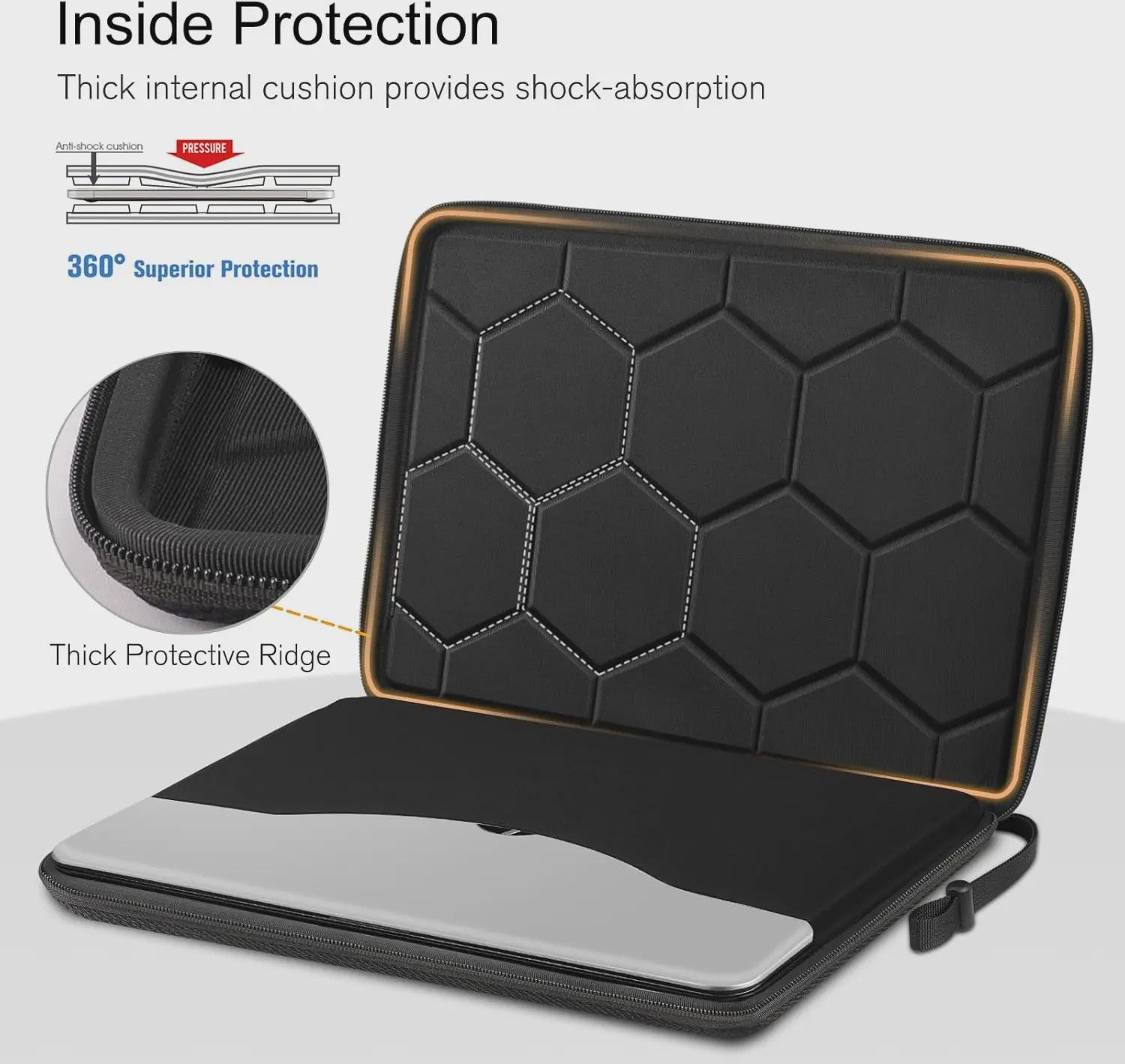 Schokbestendige EVA Laptop Sleeve Case voor 13-16 inch MacBook, HP, Dell, Lenovo