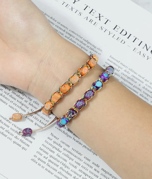 Verstelbare Emperor Stone Kralen Armband - Natuursteen Bangle voor Dames & Heren