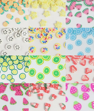 1000x Polymeer Klei Fruit Schijfjes - DIY Sieraden, Epoxy & Telefoon Decoratie