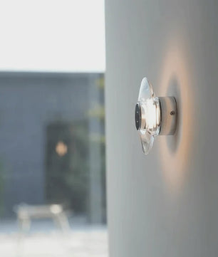 Moderne Ronde Kristallen Wandlamp - Italiaans Design voor Slaapkamer, Woonkamer & Hal