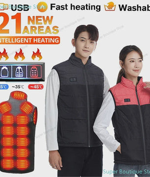 Verwarmd Vest Dames Heren - USB Elektrisch Verwarmbaar Padded Vest voor Buitenactiviteiten & Outdoor
