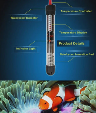 Automatische Aquarium Verwarming - Constante Temperatuur Hengel - 25W t/m 300W - EU Stekker