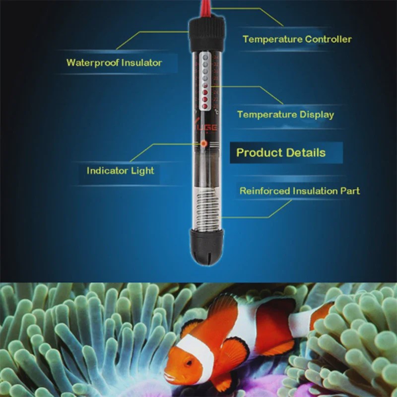 Automatische Aquarium Verwarming - Constante Temperatuur Hengel - 25W t/m 300W - EU Stekker