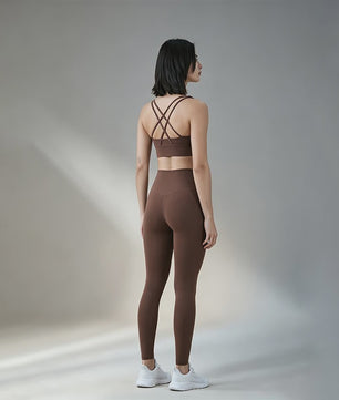 Dames Yogaset: Sport BH met Hoge Taille Legging - Squat Proof & Tummy Control
