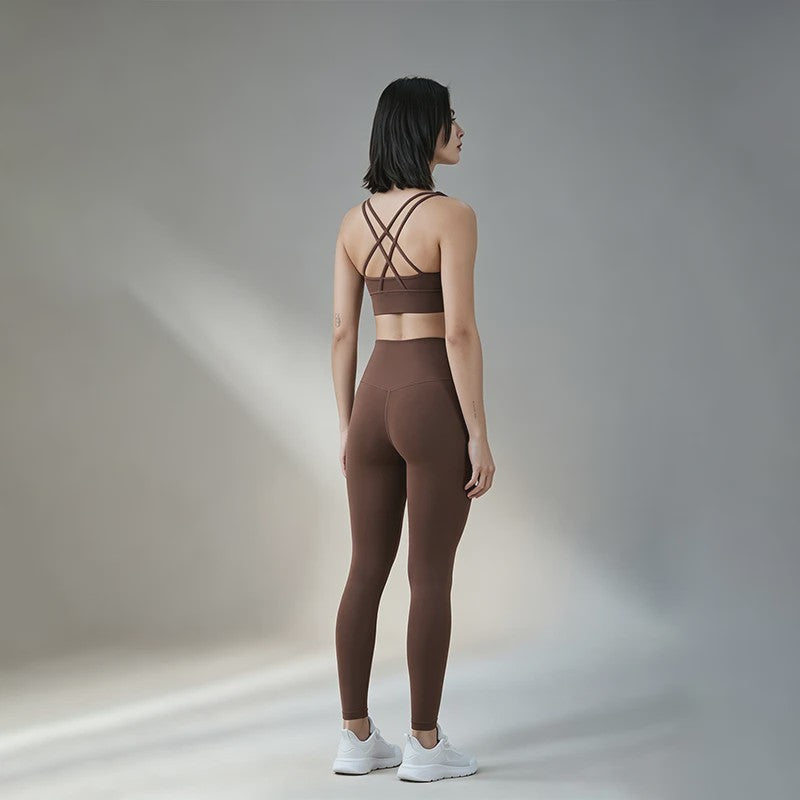 Dames Yogaset: Sport BH met Hoge Taille Legging - Squat Proof & Tummy Control