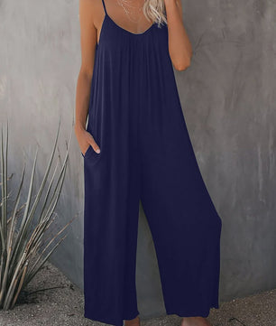 Zomerse Dames Overall Broek met Zakken - Comfortabel & Casual