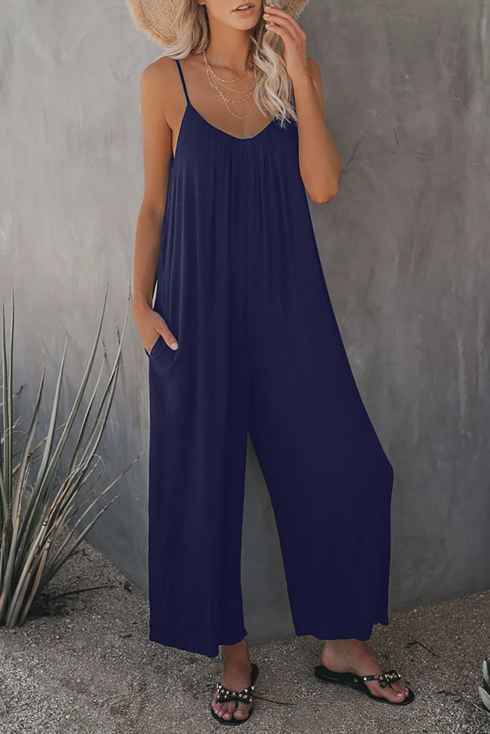 Zomerse Dames Overall Broek met Zakken - Comfortabel & Casual