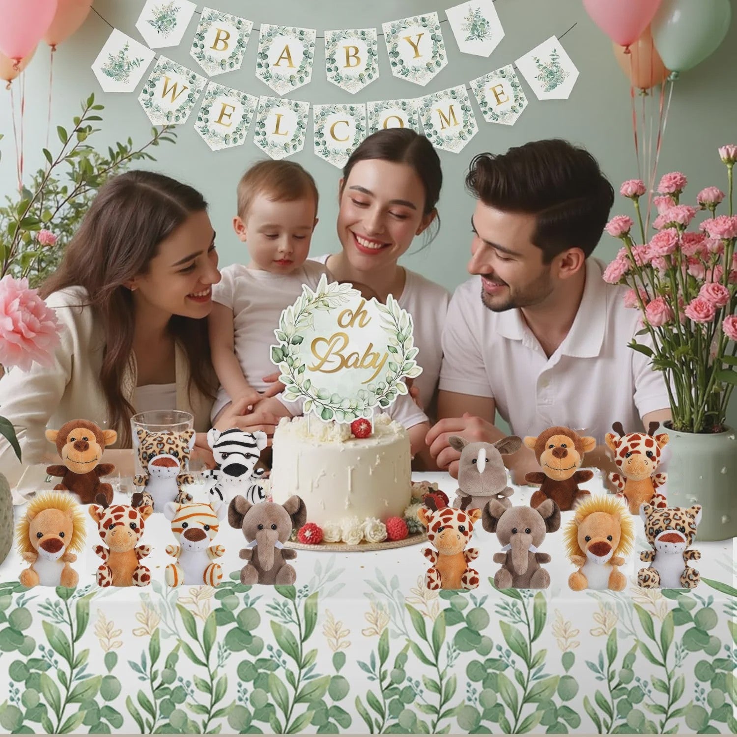 Set van 10-50 Kleine Safari Pluche Dieren - 12cm Jungle Knuffels voor Feestjes & Cadeaus