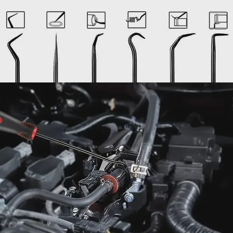 Professionele 10-delige Set Oliekeerring Trekkers en Haken voor Auto Reparatie