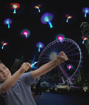 Vliegende Raket Speelgoed met LED Licht - Sling Rocket Helikopter voor Buitenplezier
