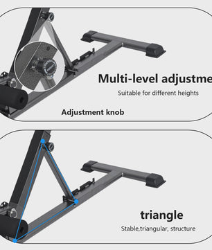 Opvouwbare Roman Chair & Hyperextension Bank - Fitnessapparaat voor Taille & Rugtraining (max 150kg)