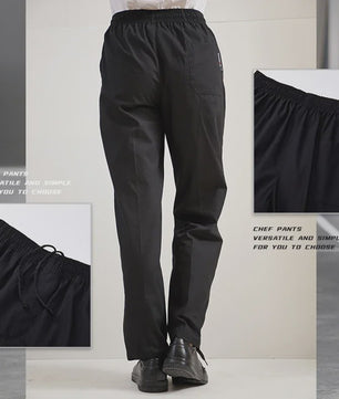 Unisex Koksbroek Zwart - Comfortabele Werkbroek voor Horeca Personeel