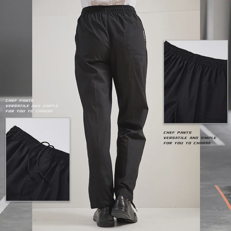 Unisex Koksbroek Zwart - Comfortabele Werkbroek voor Horeca Personeel