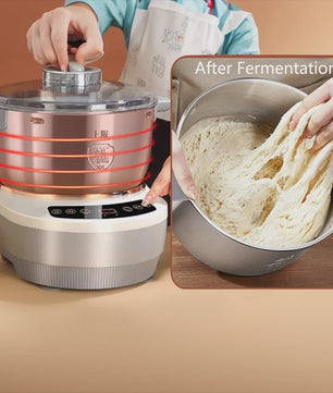 Professionele Deegmenger & Rijsmachine met Fermentatie - 5L/7L Roestvrij Staal