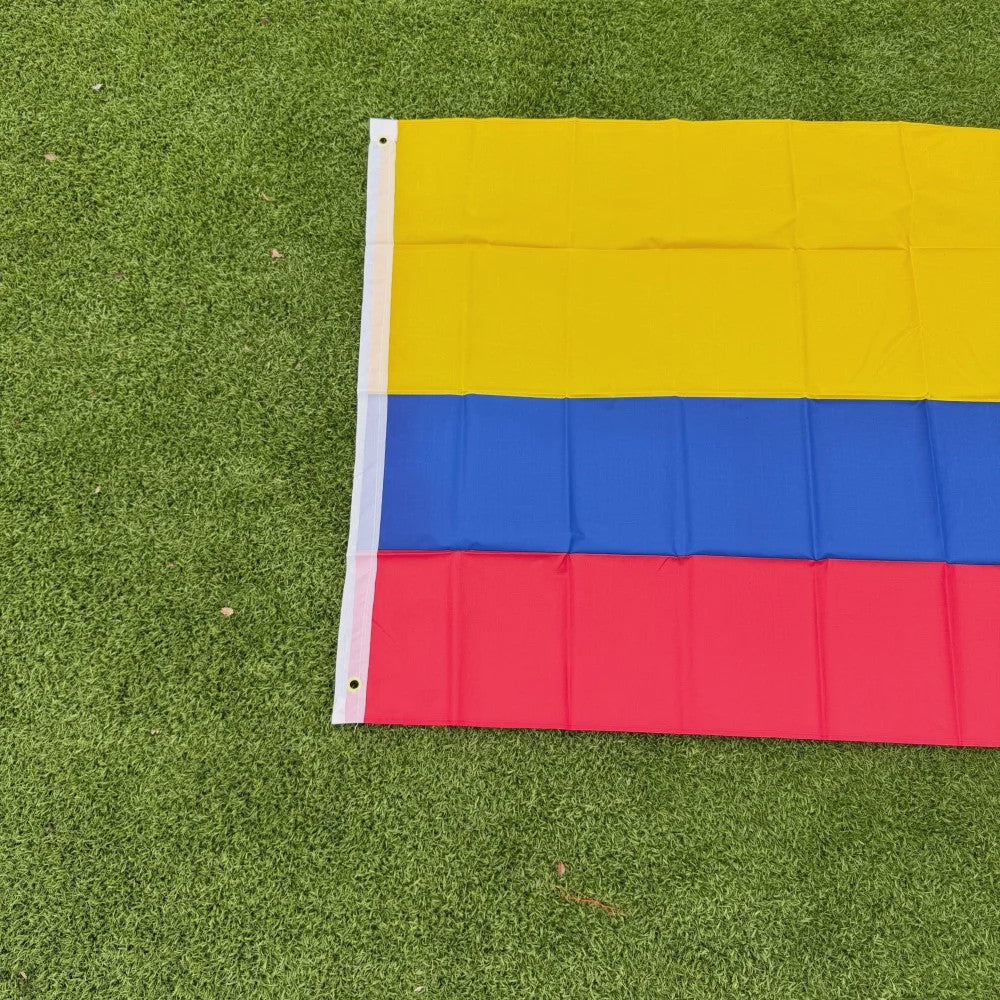 Colombiaanse Vlag 150x90cm - Duurzaam Polyester, Dubbel Gestikt voor Binnen en Buiten