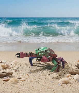 Flexibele 3D Geprinte Krab Speelgoed met Beweegbare Gewrichten - Decoratie & Cadeau