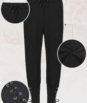 Herfst/Winter Herenkostuum: Middeleeuws Renaissance Viking Set (6-delig)